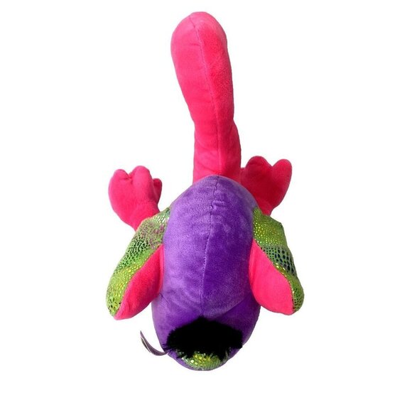 Bright Pink Flamingo 15" Plush Stuffed Animal Stuffie Pink Purple AAA Global Ind - Picture 4 of 4
